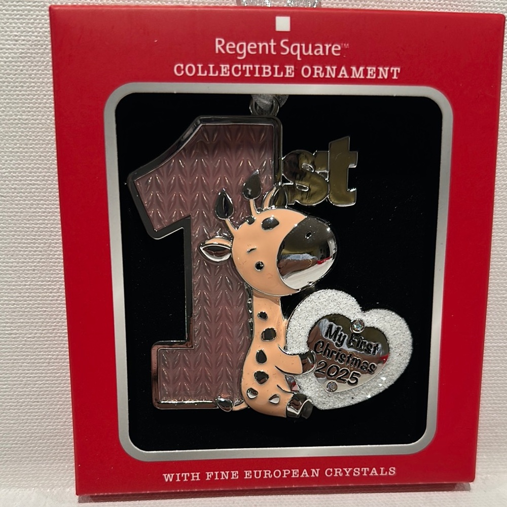 New in Box Regent Square Collectible Ornament with Fine European Crystal.